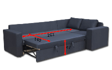 Диван кутовий Чикаго А 31 940х3000х1740мм розкладний Віка, фото 3