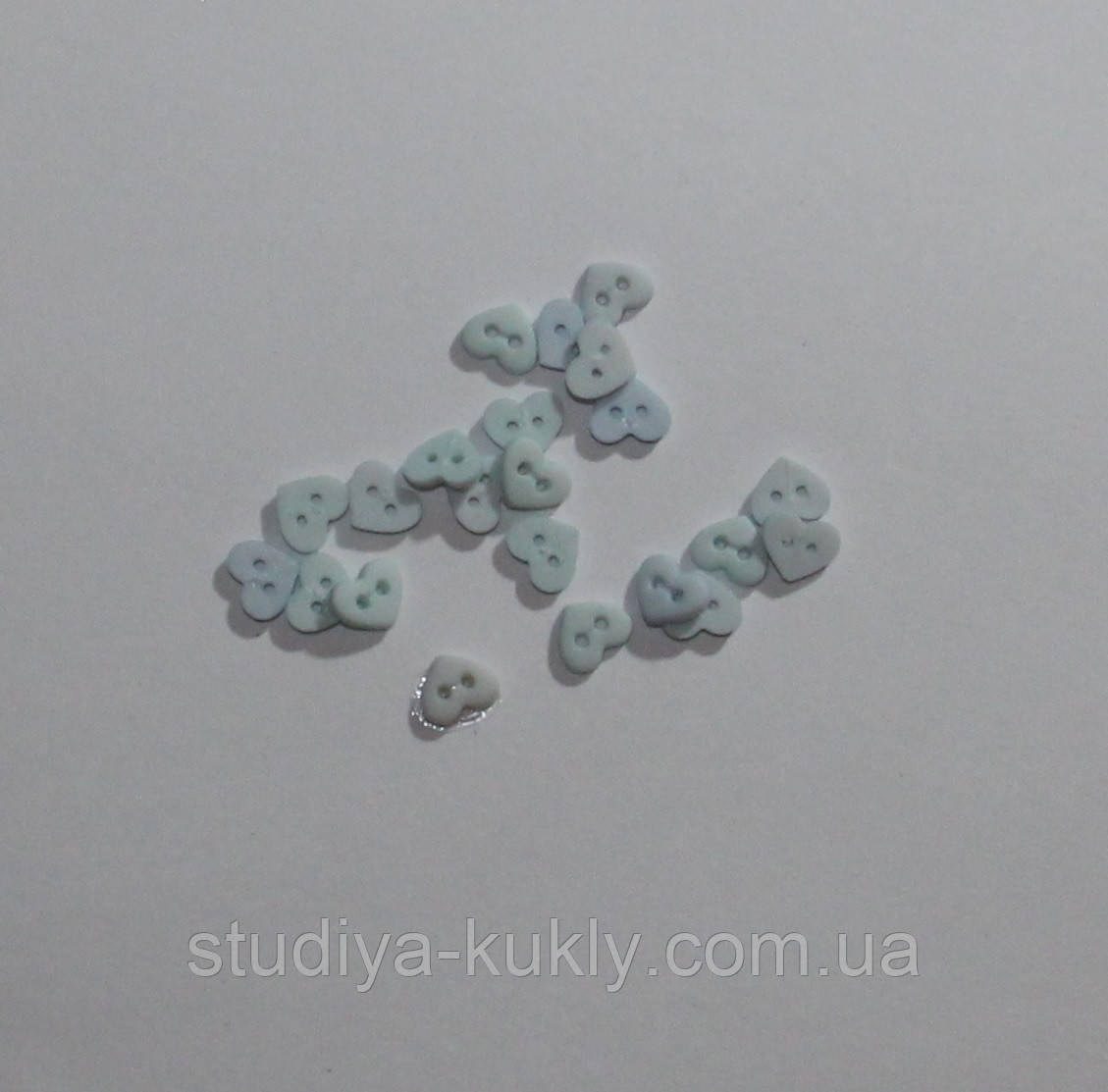 Гудзики для ляльок міні, серденько, №2, фото 1