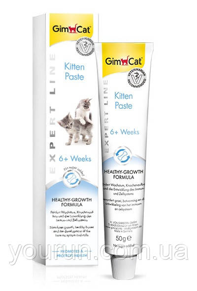 GimCat (Джимкет) Expert Line Kitten Paste паста для росту і розвитку кошенят (мультивітамінна паста), 50г, фото 1