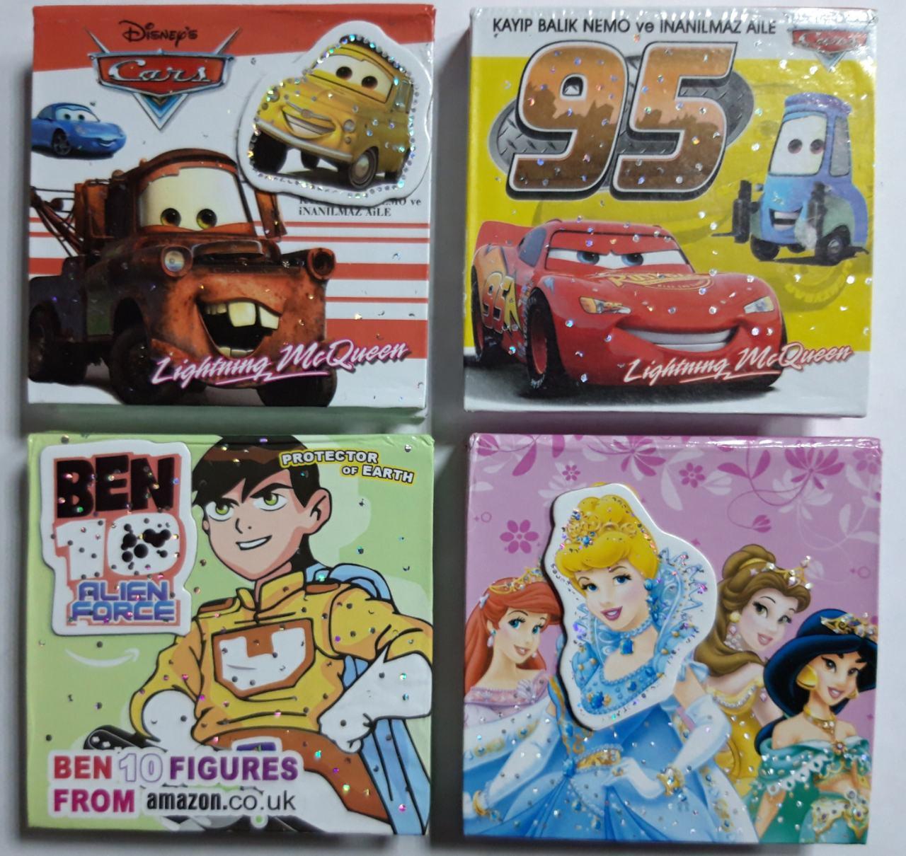 Блок 76*76 мм. (проклеєний) 70 л. BK1171/BK1032/BK1142 "Кітті, Губка Боб, Людина-павук, Маша", фото 1