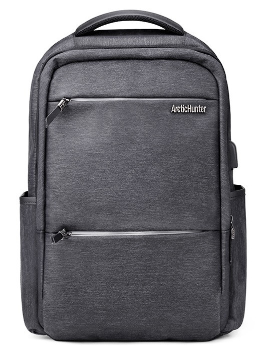 Класичний вологозахищений рюкзак для ноутбука до 15,6" Arctic Hunter B00107, з USB портом, 22л