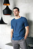 Футболка з льону, будь-якого кольору на вибір. Є великі та нестандартні розміри на зріст і розмір, фото 5
