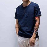 Футболка з льону, будь-якого кольору на вибір. Є великі та нестандартні розміри на зріст і розмір, фото 8