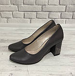 Гарні жіночі туфлі Favor, Сірий, фото 5