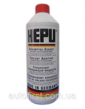 HEPU Антифриз (червоний) G12 (1.5L) MB (325.0/325.2) (1:1=>-38 °C)