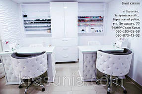 Кресло клиента Ice Queen, Маникюрный стол Queen 8