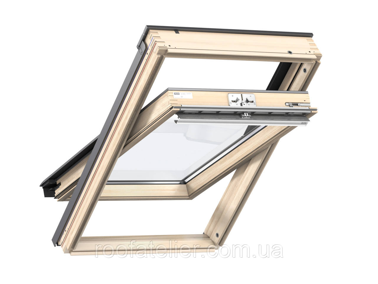 Мансардне вікно VELUX Standart + (Велюкс) GLL 1061/1061B двокамерний склопакет PК08 94x140 см