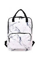 Мраморный рюкзак для девочки белый. Рюкзак Граффити в стиле Kanken