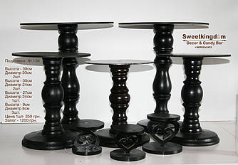 Набір підставок чорні