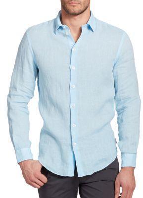 Класична рубаха з натурального льону розміри (можна окремо) XS-8XL. Олдскул-стиль, фото 1