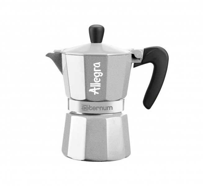 Гейзерна кавоварка Bialetti Allegra Aeternum Silver (6 чашок - 170 мл)