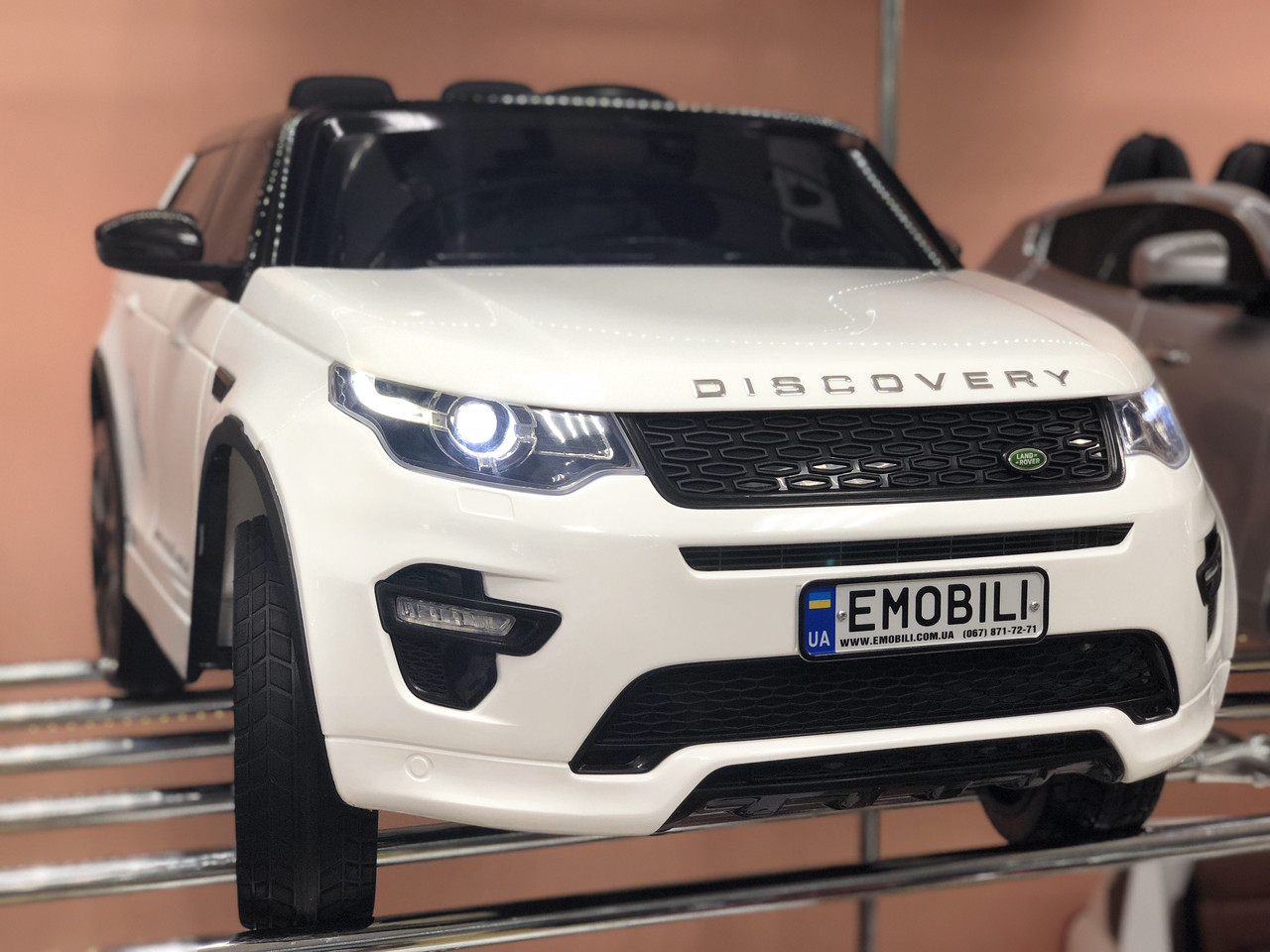 Дитячий електромобіль Range Rover Discovery, двері відчиняються, амортизатори, ліцензійна модель