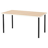 IKEA LINNMON / ADILS (192.156.75) Стол, белый дуб, окрашенный в белый цвет,