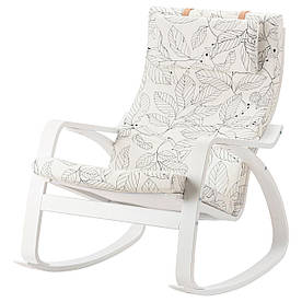 IKEA POANG (091.812.75) Хитний стілець, ліловий сірий