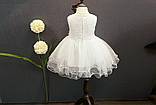 Ошатна біла сукня для дівчинки розмір 110, фото 2