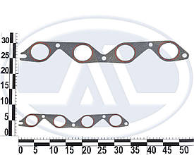 Прокладка колектора впуск ВАЗ 2110 2111 2112 16кл 21120-1008081-01 БЦМ