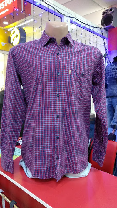 Чоловіча сорочка клітинка Туреччина, фото 1