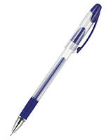 Ручка гелева з грипом, DG2030 корпус прозорий, стержень синій. Delta by Axent