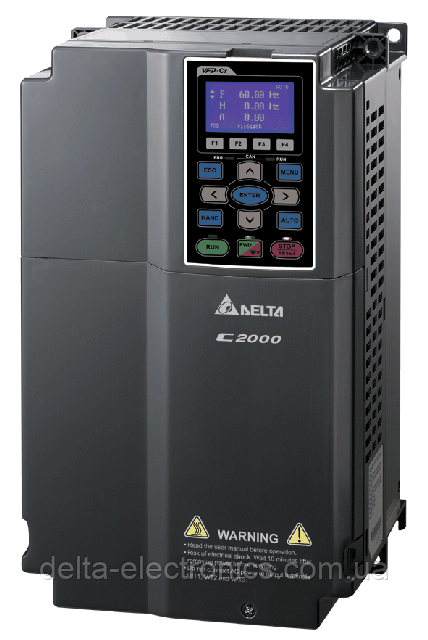 Перетворювач частоти Delta Electronics, 15 кВт, 460В,3ф.,векторний, c ПЛК і прямим упр. моментом,VFD150C43E