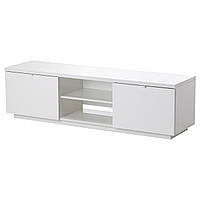 IKEA BYAS (802.277.97) Тумба под ТВ, белый полированный