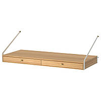 IKEA SVALNAS (403.228.76) Полка/письменный стол с 2 ящиками, бамбук