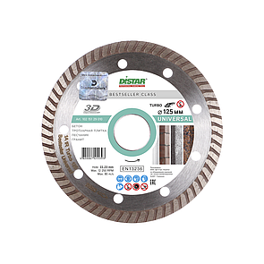 Круг алмазний відрізний Ді-стар Turbo 125x2,2x8x22,23 Bestseller Universal