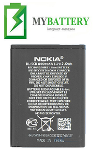 Оригінальний акумулятор АКБ батарея для Nokia 1800/ 113/ 1280/1616/C1-02/ BL-5CB 800 мAh 3.7V