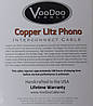 DIN фоно кабели Copper Litz VooDoo Cable, фото 6