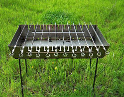Мангал Чемодан 2 мм 12 шампурів дворівневого