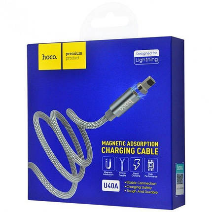 Hoco U40A Magnetic Adsorption Lightning Cable (1m), фото 1