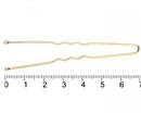 Шпильки для волосся довжина 7 см золотисті 50 шт/уп., фото 5
