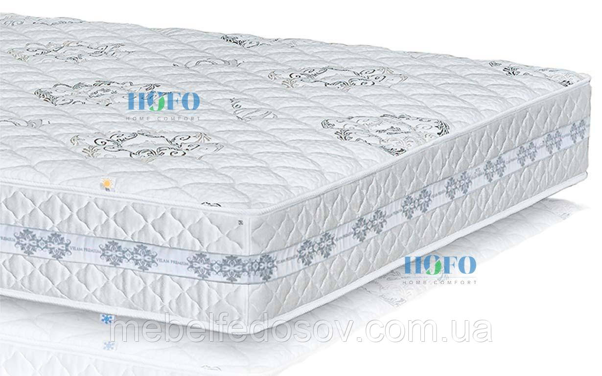 Матрац двоспальний Даймонд (Велам) 180х200х27 см незалежні пружини латекс + кокос 5 зон з/л до 130 кг