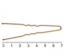 Шпильки для волосся довжина 7 см коричневі 50 шт/уп., фото 3