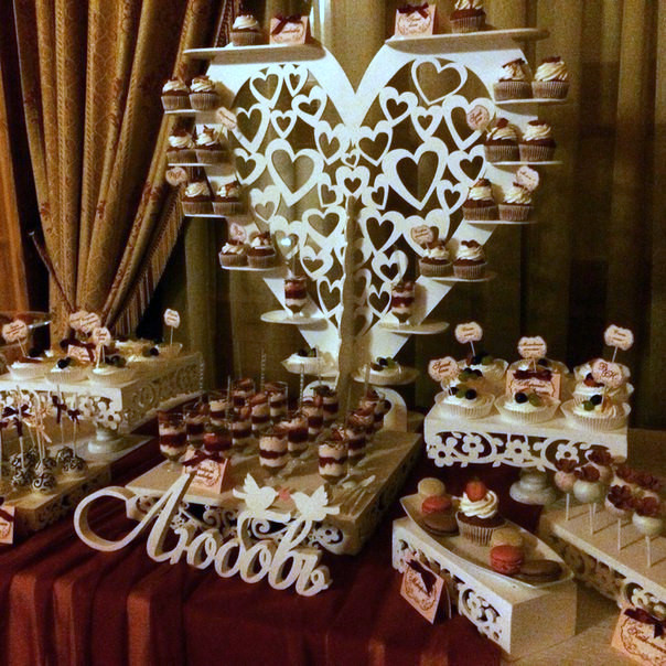 Весільний Candy Bar Кенді бар Марсала, фото 1