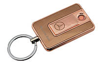 Спиральная электрическая USB зажигалка UKC 811 Mercedes-Benz Gold