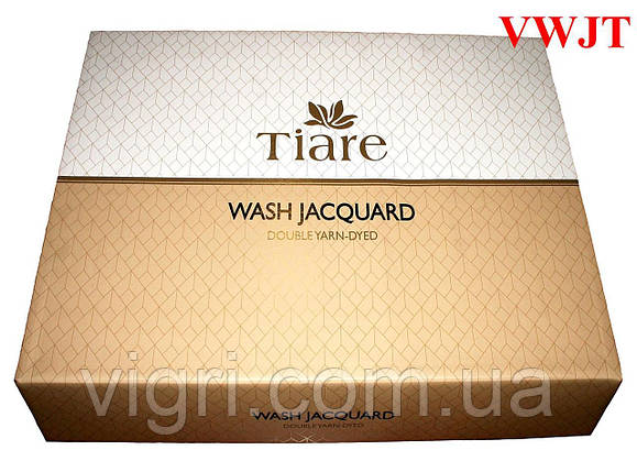 Постільна білизна сатин Wash Jacquard Tiare, тм. Вилюта VWJT 11, фото 2