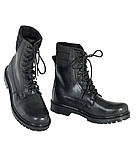 Тактичні берці зимові шкіряні чорні зі швидкою шнурівкою Модель НАТО, фото 3