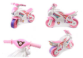 Мотоцикл біло-рожевий для дівчаток Технок (5798)