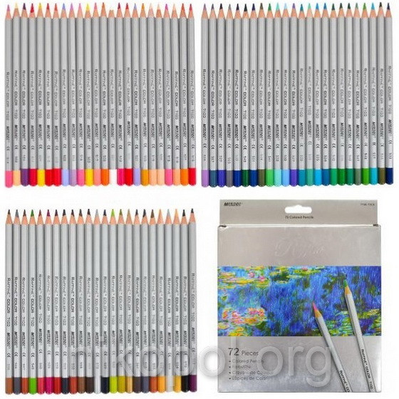 Набір кольорових олівців MARCO Raffine 7100-72CB, 72 кольори, фото 1