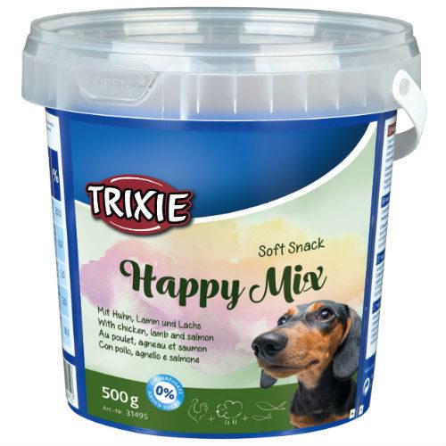 Trixie TX-31495 Happy Mix 500 г суміш ласощів для собак (ягня, лосось, курка) 