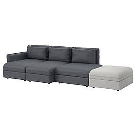 IKEA VALLENTUNA (191.613.85) Диван, 4 частини, Murum чорний