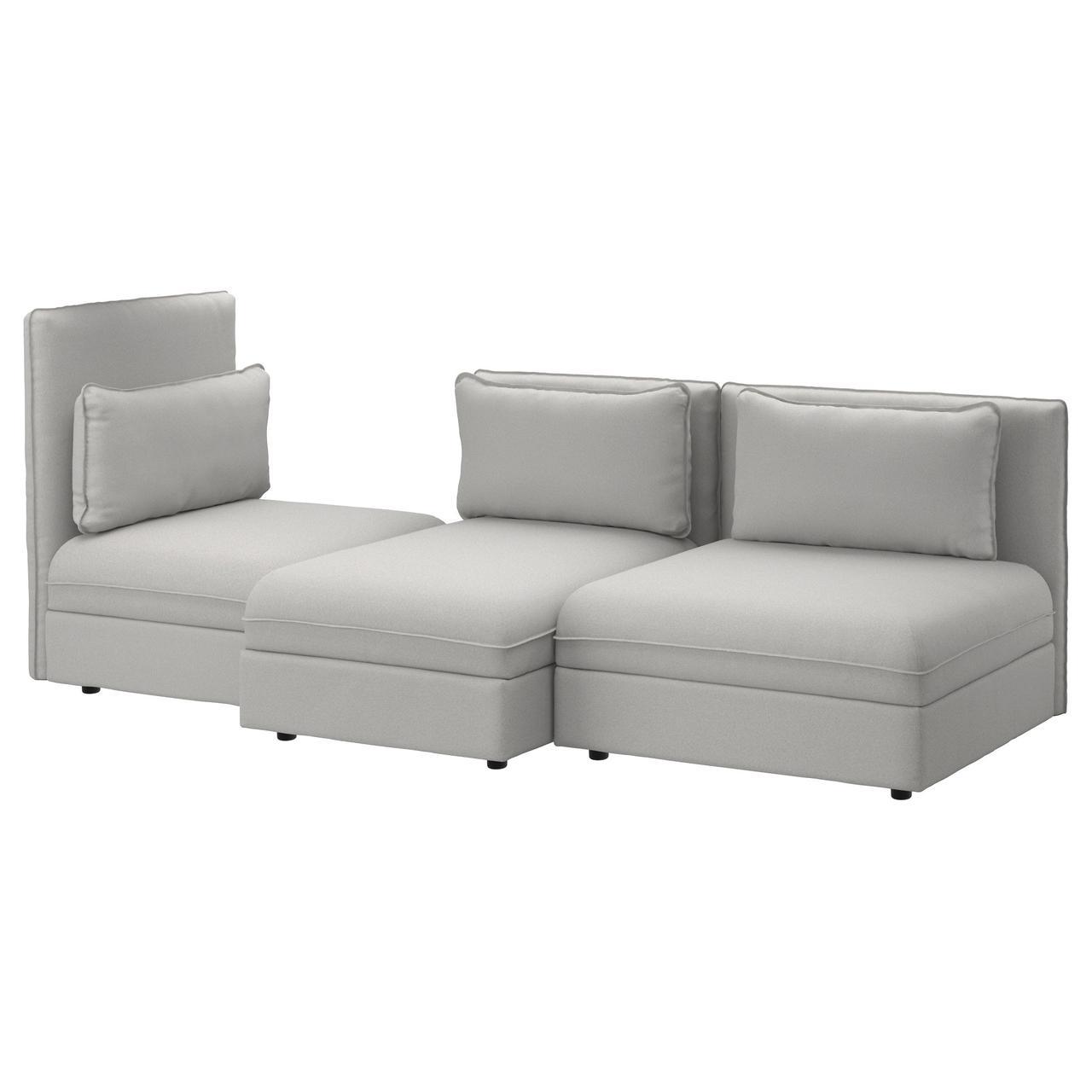 IKEA VALLENTUNA (891.496.44) 3-местный диван, Murum meringue - фото 1 - id-p881155913