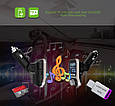 Bluetooth FM transmitter + 2хUSB + microSD + LineOut + Гучний зв'язок + 1.44" LCD voltage display, фото 4
