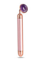 Нефритовый массажер SUNROZ M116 Jade Roller для ухода за кожей лица и тела Розовое Золото (SUN336)