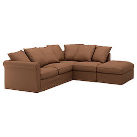 IKEA GRONLID (792.554.04) 4-місний кутовий диван-ліжко, з відкритим кінцем, Ljungen світло-зелений