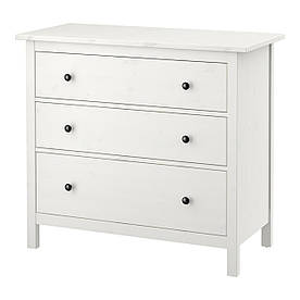 IKEA HEMNES (804.247.45) Комод, 3 ящики, білий