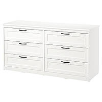 IKEA SONGESAND (703.667.98) Комод, 6 ящиков, белый