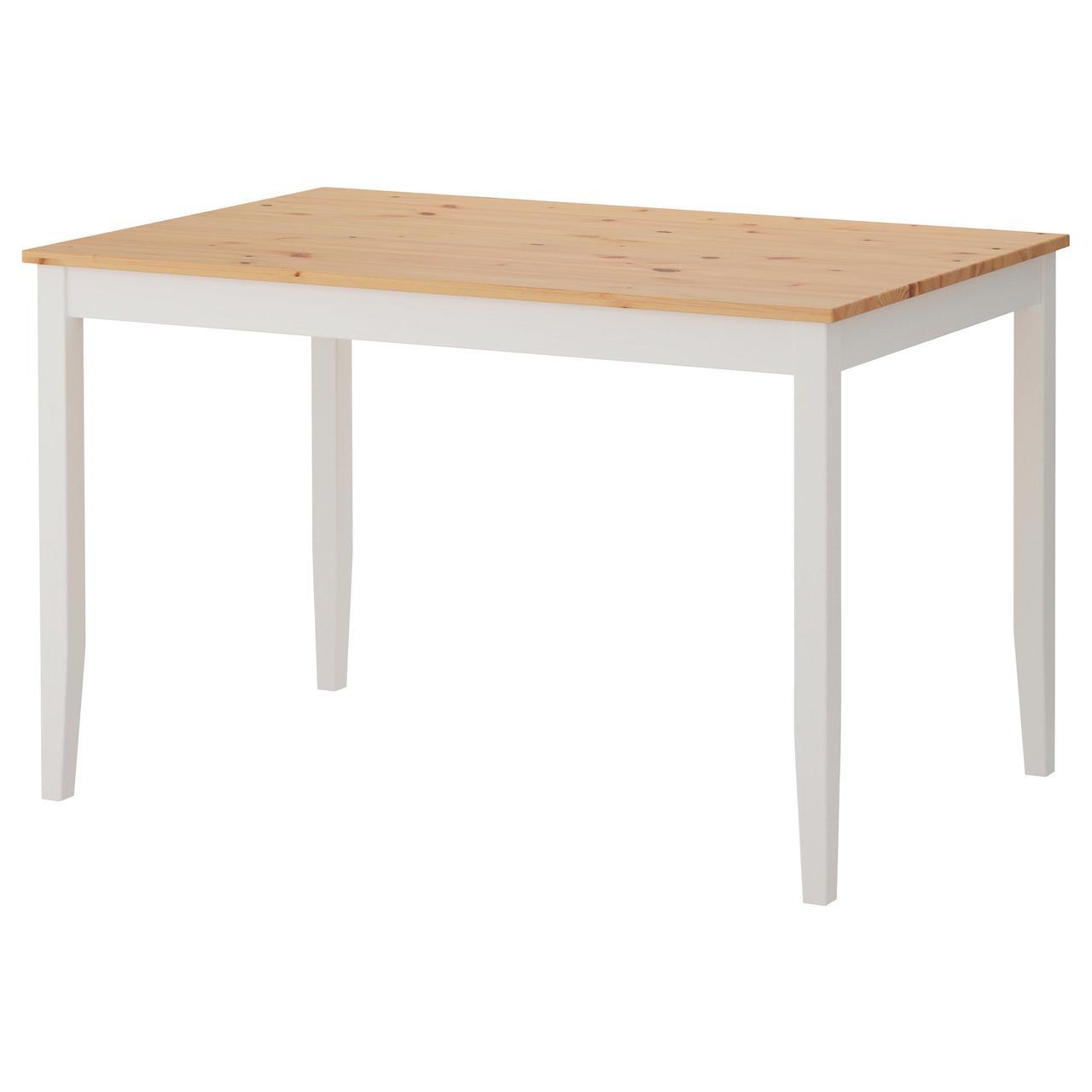 IKEA LERHAMN (404.442.55) Стіл, пляма, легка патина, білий