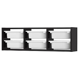 IKEA TROFAST (492.287.37) Настінний шафа, чорний, білий
