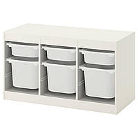 IKEA TROFAST (692.284.73) Шкаф с контейнерами, белый, ящик белый